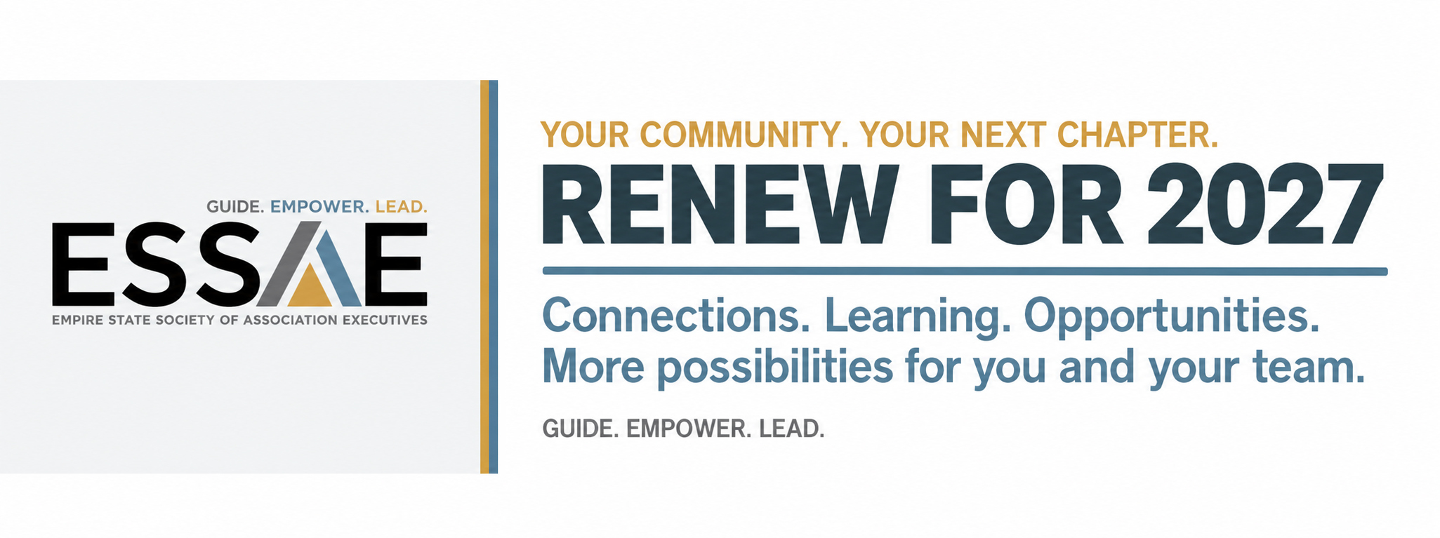 ESSAE 2027 Renewal Banner