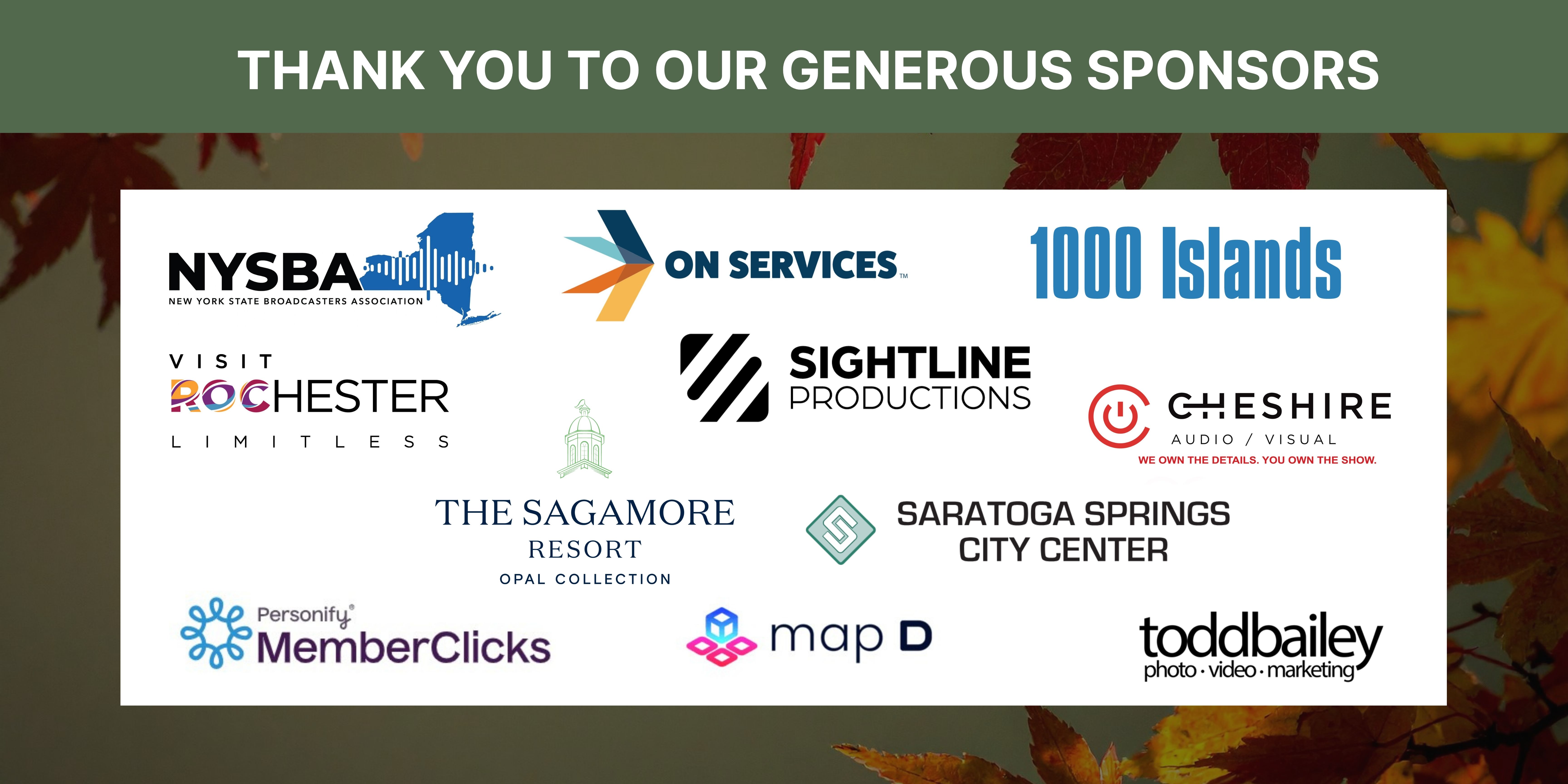 Thank you to the 2026 ESSAE Harvest Highlight sponsors