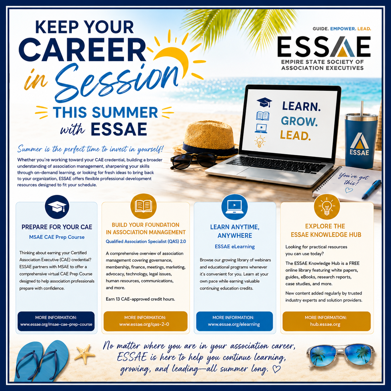 Keep Your Career in Session This Summer - Click here